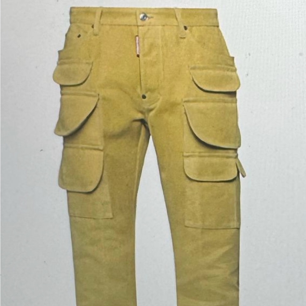 Brand New - DSQUARED2 Men's Mustard Cargo Pants